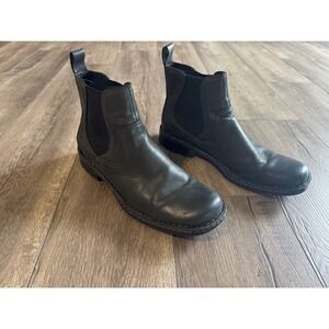 Born Hemlock Black Leather Pull On Boots Mens Size 12‎
